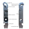 TC4 Titanium EDC Pocket Pry Bar Multitool | 8-in-1 Ratchet