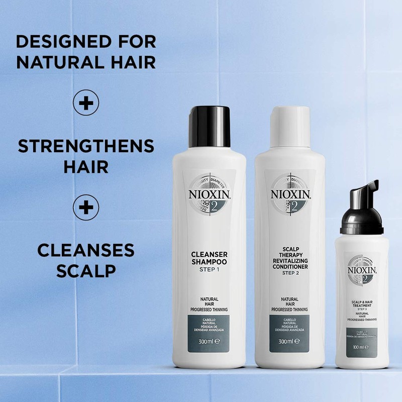 Nioxin Kit #2 de Crecimiento de Cabello, para Natural y