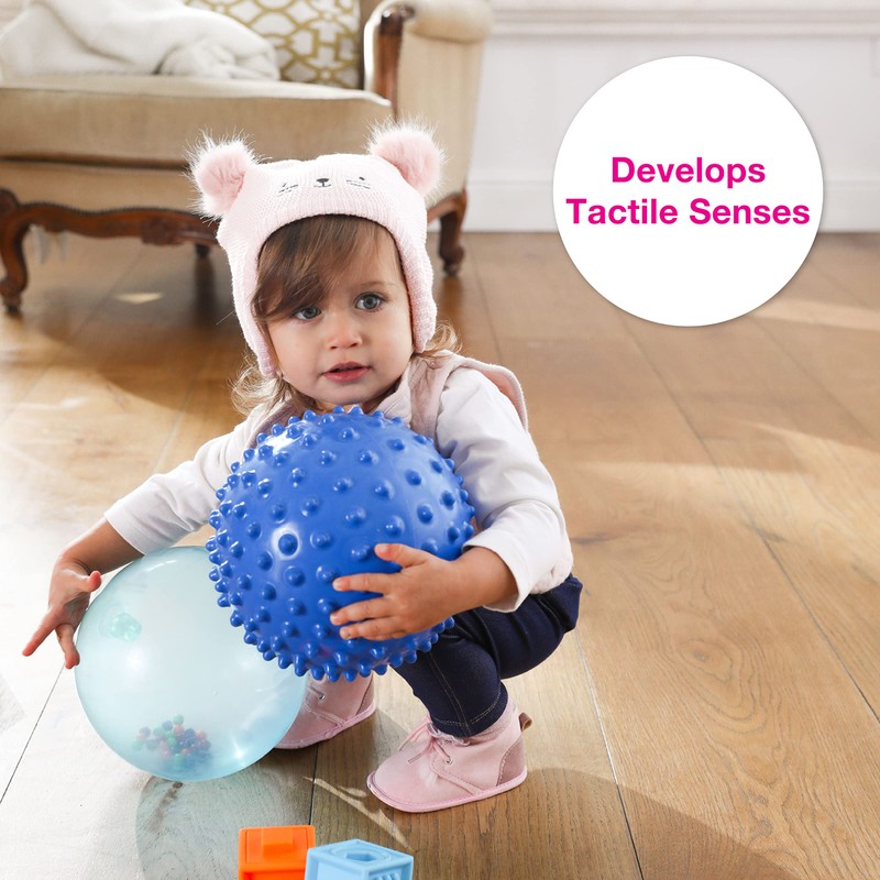 Edushape Sensory Ball for Baby - 7” Solid Primary Color