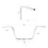 TCMT 10" Rise Ape Hanger 1" Handlebar Fit For Harley