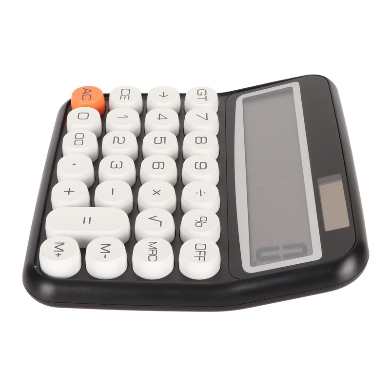 12 Digit Calculator Round Button LCD Display Calculator Detachable Auto