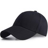 QXuan Basic Baseball Caps Snapback for Men and Women,Classic 6 Panel Sport Casual Sun Visor Hat,Adjustable 56-60cm (Black)