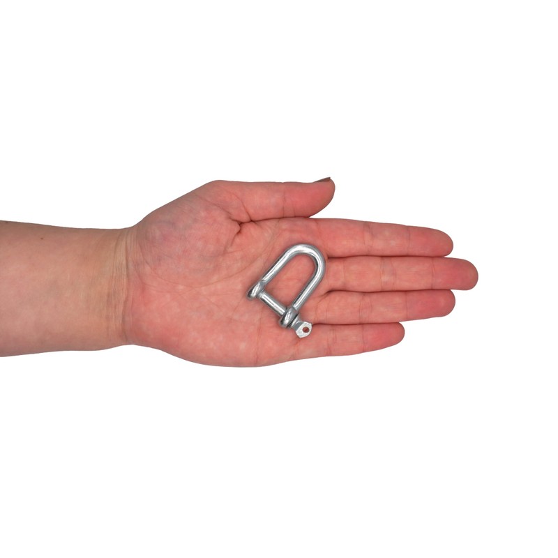 (Pack of 10) Galvanised Steel Shackles 6mm Shackle Clip with