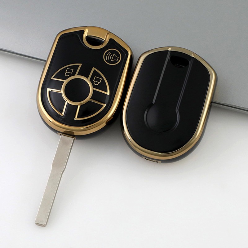 2Pcs for Ford Key Fob Cover with Keychain Fit for