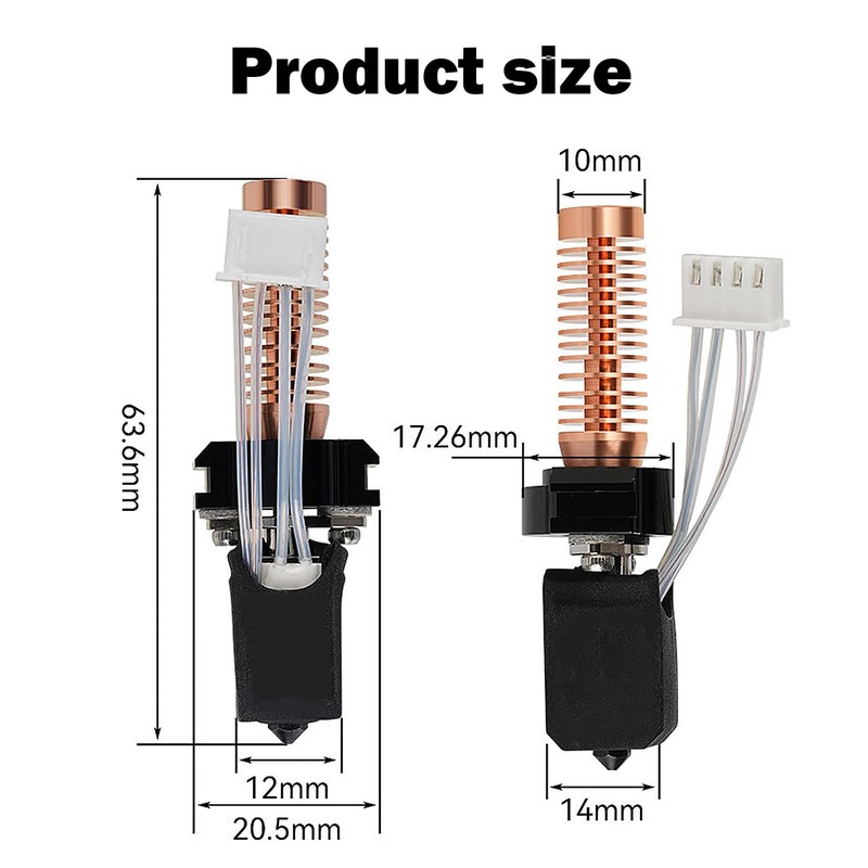 HzdaDeve Upgrade Ceramic Nozzle Hotend Kit for Adventurers 5 m