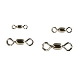 Crane Swivels Size #12, #7, #5 and 1/0 in 100 Pieces, American-made Crane Swivels for use with Fishing Baits Work Great with Do It Molds DIY Fishing Lure Making (Crane Swivels Size #12 100 Pack)