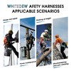WHITEDEW Fall Protection Premium Safety Harness with Shock Absorbing Lanyard,