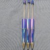 【P159】10pcs Opal Print Plastic Beadable Pen Bead Pens Ballpoint:_#14 Plum