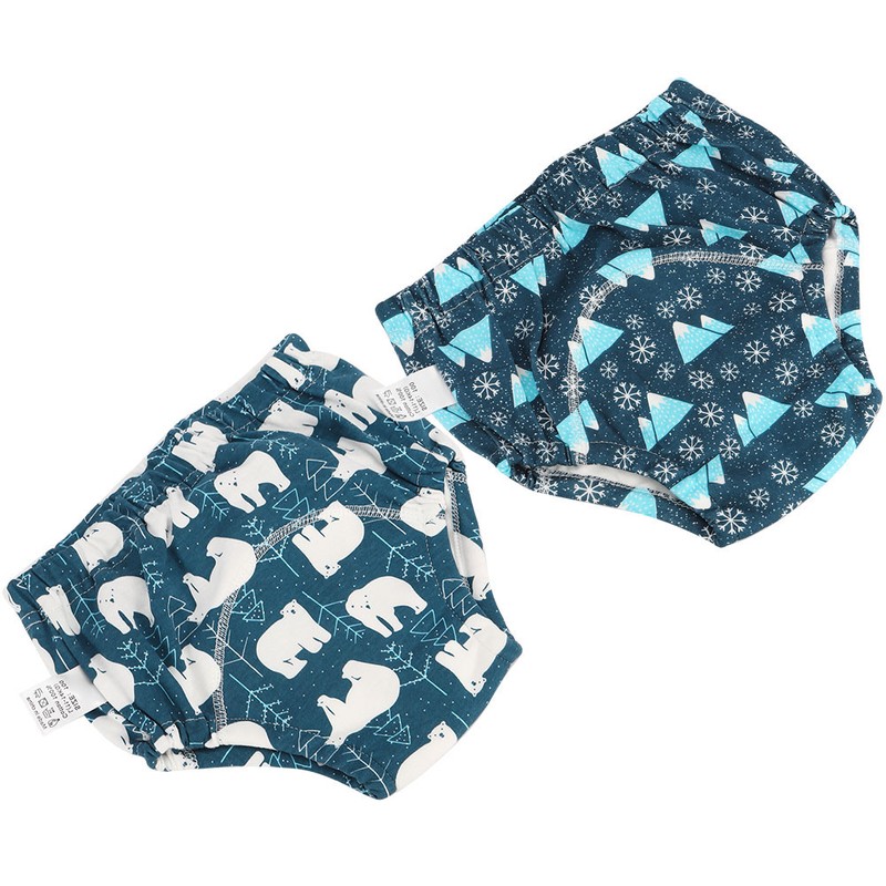 2pcs Baby Pee Potty Training Pants Infant Cotton Training Underwears