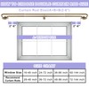 Anqiue Bronze Double Curtain Rods For Windows 28-48 Inch,Heavy Duty
