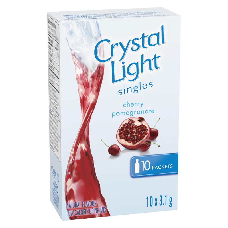 Crystal Light Cherry Pomegranate Singles, 31g (12 Boxes of 10