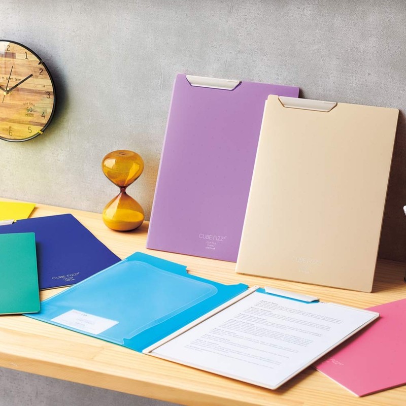 Lihit Lab Binder Clip File A4 Yellow F6067-5