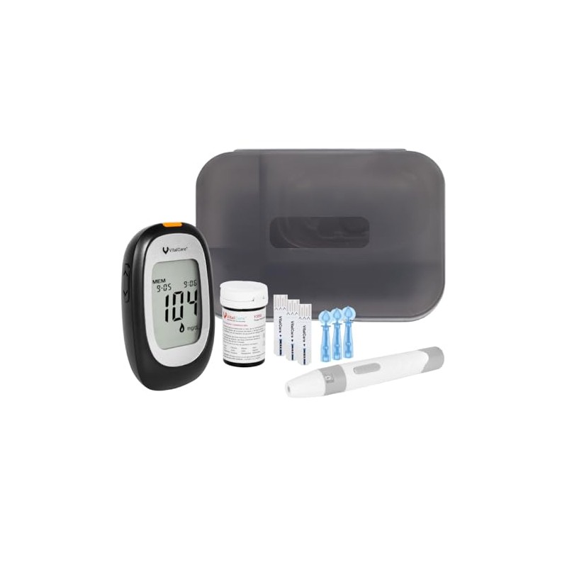 Vital Care Glucómetro 310 Kit Completo | 50 Tiras +