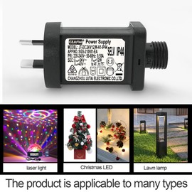 PremierAdapter Replacement Power Supply CZJUTAI JT-DC24V12W /9W /7.2W /6W /4.5W /3.6W for Christmas Lighting, String Light, Projector Light, Lawn Lamp, Inflatable Device, [A4T2]
