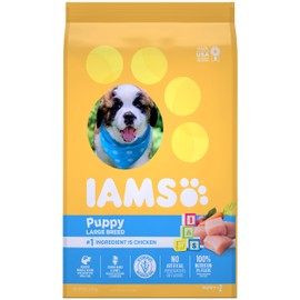 IAMS PROACTIVE HEALTH Smart Puppy Large Breed Dry Puppy Food with Real Chicken, 15 lb. Bag