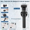 HEYMYTAP Brass 8 Inch Oil Rubbed Bronze Bathroom Faucet Waterfall