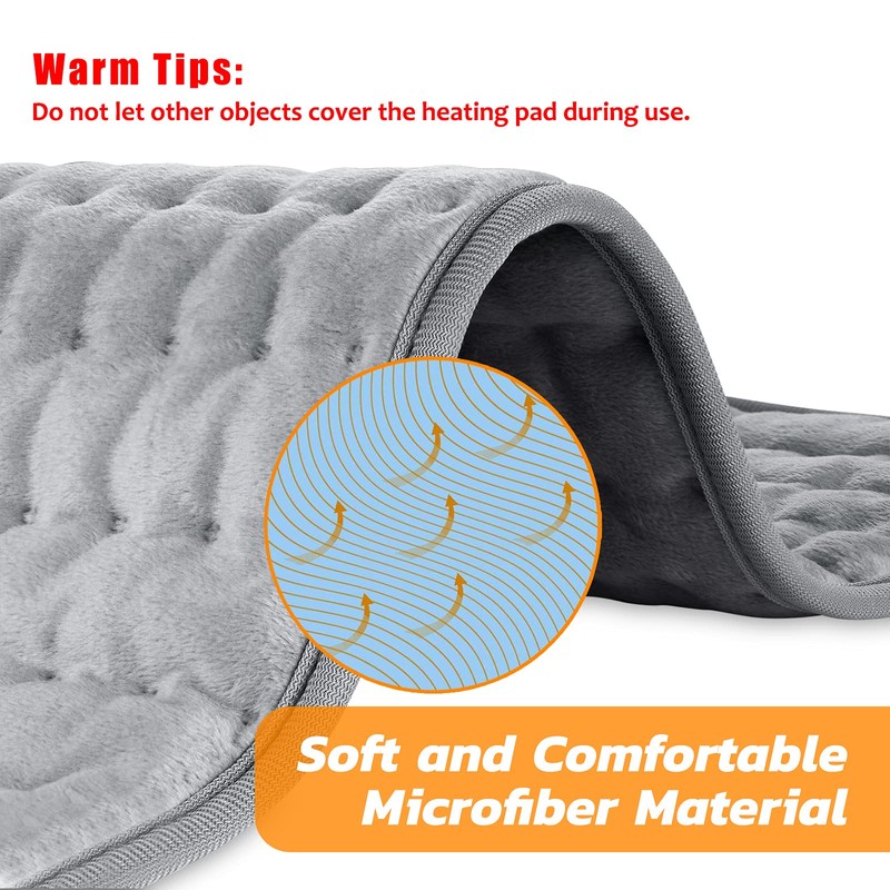 Heating pad, Electric Heat Pad with Automatic Switch-Off and 6