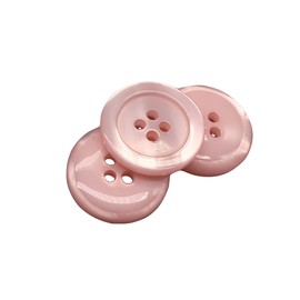 50 Mother of Pearl Buttons - 5 Sizes and 11 Colours to Choose From - Made and Shipped from Spain (Pink, 20mm)