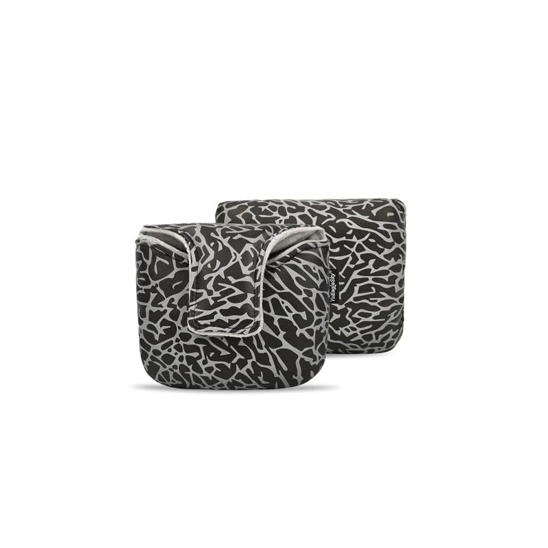 YuEagleSky Golf Club Mallet Putter Head Cover Black with Grey