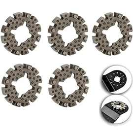 5pcs Adapters for Rockwell Sonicrafter Oscillating Tool Saw Blades - Universal Shank Converter for Star Lock Saw Blades -Multi Master Power Tool Woodworking Accessory for Enhanced (Not for M-Akita)