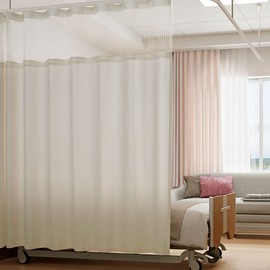 Suminoe O1021 Medical Curtain, Beige, 118.1 x 57.1 inches (300 x 145 cm), Room Divider, Main Unit, Pack of 1