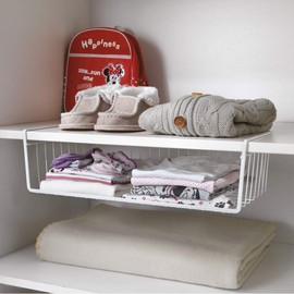 Metaltex Babatex Schrankkorb 30 x 26 x 14 cm, plastifiziert, weiß