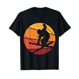 Skier Skiing Goggles Ski Slope Skier School Sunset Skier T-Shirt