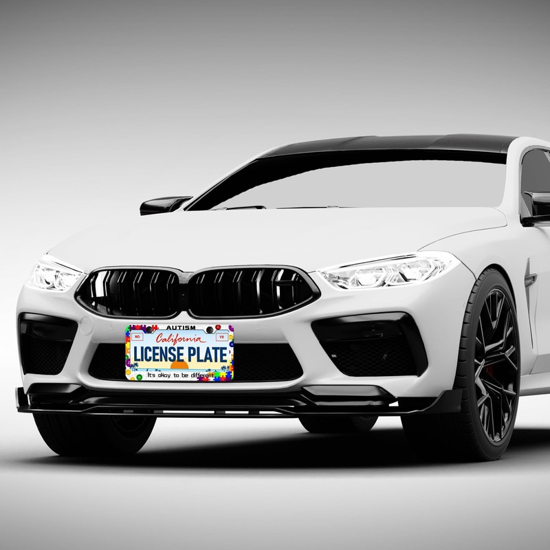Autism License Plate Frames - 2 Pack Front Rear Awareness