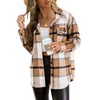 AUTOMET Womens Fall Outfits Fashion Clothes Shackets Flannel Plaid Button