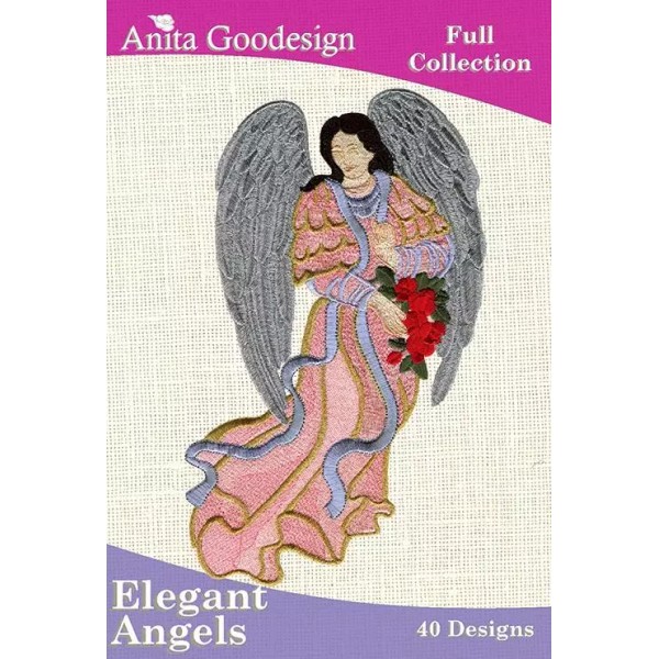 Anita Goodesign Elegant Angels Anita Goodesign Embroidery Machine Design CD