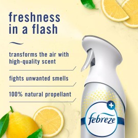 Febreze Air Effects Kitchen Odor Fighter Fresh Lemon 3 Pack Deodorizer 8.8 oz