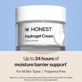 Honest Beauty Refill Pod for Full Size Hydrogel Cream | Lightweight, Moisturizing Water Cream | Gentle for Sensitive Skin, Fragrance Free, Vegan | 1.7 fl oz