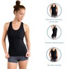 Compression Tank Top Women's Racerback Sleeveless Sports Tee (Black, Medium)