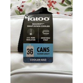Igloo NEW Igloo MaxCold SEADRIFT SNAP DOWN Cooler Bag 36-Cans Insulated Soft Foldable