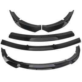 Femibon Front Bumper Lip Splitter Spoiler Compatible with Dodge Charger SRT Hellcat/RT Scat Pack/Daytona/RT 392 2015-2023 Accessories Air Chin Body Kit (Carbon Fiber Style)（ABS）