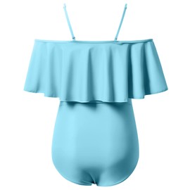GINKANA - Trajes de baño de maternidad para mujer, bikinis de verano para embarazo, ropa de playa, Verde salvia, Small