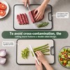 Titanium Cutting Board Set of 3, Double-Sided Titanium & PP