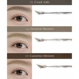 DEAR.A 0.9mm Brow Pencil, Color:02 Peanut Brown