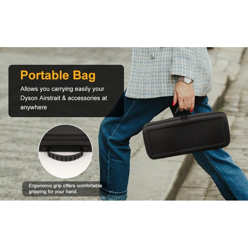 Guganas Hard travel Case Compatible with Dyson Airstrait Straightener, Carrying