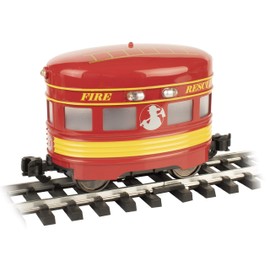 Bachmann Trains - EGGLINER Powered Track Vehicle - FIRE Rescue - Large G Scale