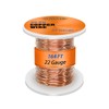 22 Gauge Solid Pure Copper Wire – 0.6mm Diameter, 50m