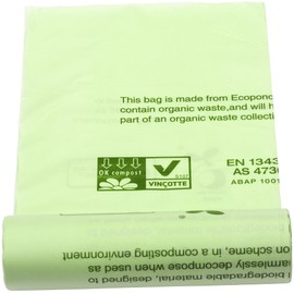 10 x Alina 80L Compostable Bin Liner/Garden Compost Sack/Biodegradable Green 80 Litre Starch Bin Bag