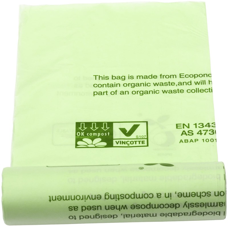 10 x Alina 80L Compostable Bin Liner/Garden Compost Sack/Biodegradable Green