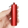 Portable Keychain Pill Case Holder, EFFIET 3 Compartments Metal Pocket