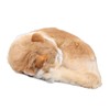 Fur Cat Figurine Simulation Cute Decorative Plush Cat Statue Toy