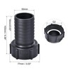sourcing map ABS Hose Barb Fitting Coupler, 50mm Barb x