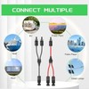 2pcs 10FT 10AWG Solar Extension Cable with Female and Male