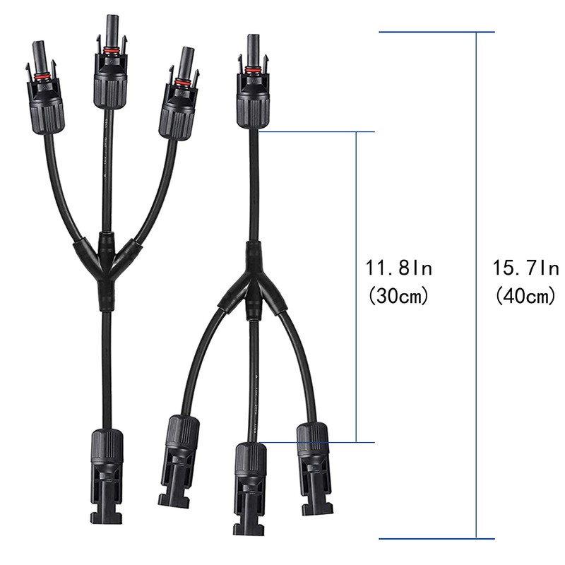 ACOPOWER 1 Pair Solar Panel Connectors, Y Branch Parallel Adapter,1