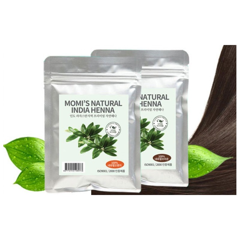 Momis Natural India Henna 100g, Natural Dark Brown, 1 Piece