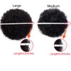 AISI QUEENS Synthetic Afro Puffs Drawstring Ponytail Bun Hairpieces Updo